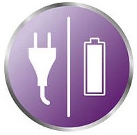 Работа от электросети и батареи